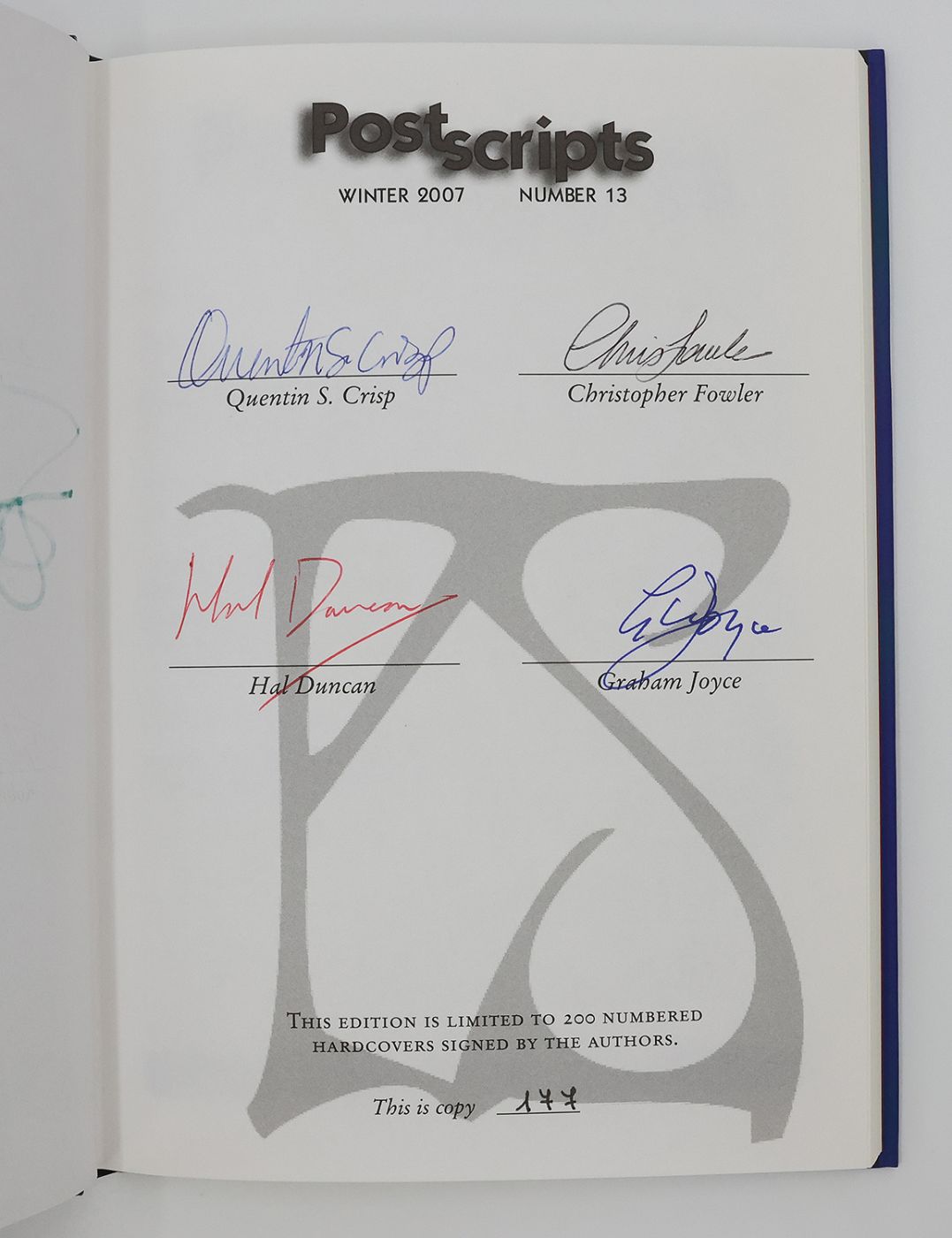 POSTSCRIPTS WINTER 2007. NUMBER 13. -  image 3