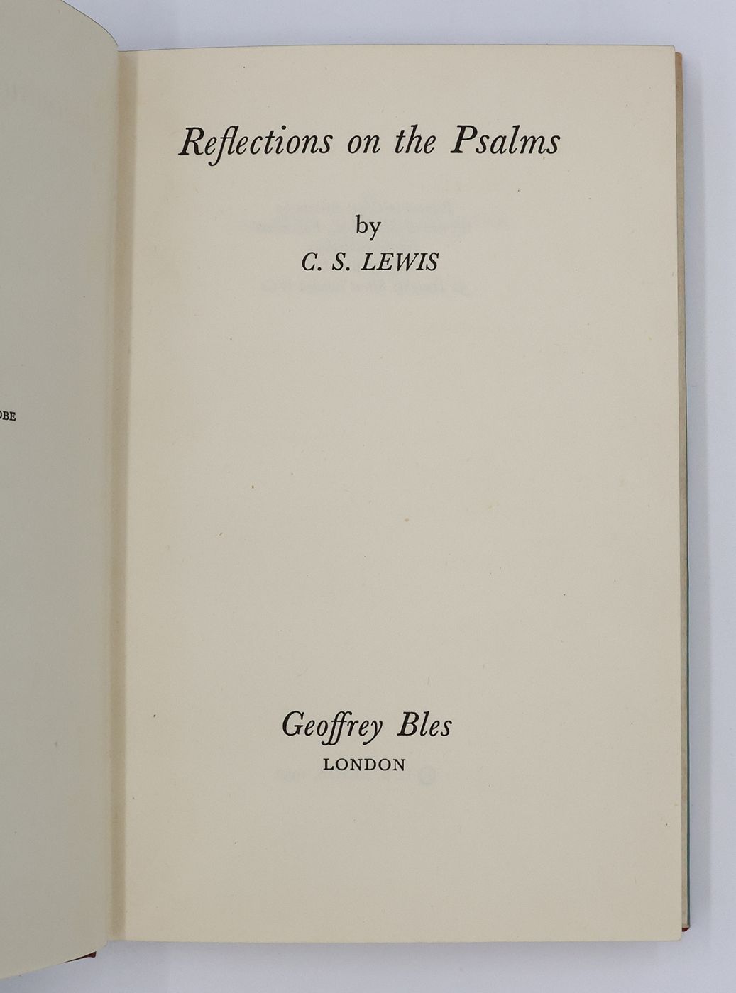 REFLECTIONS ON THE PSALMS -  image 3