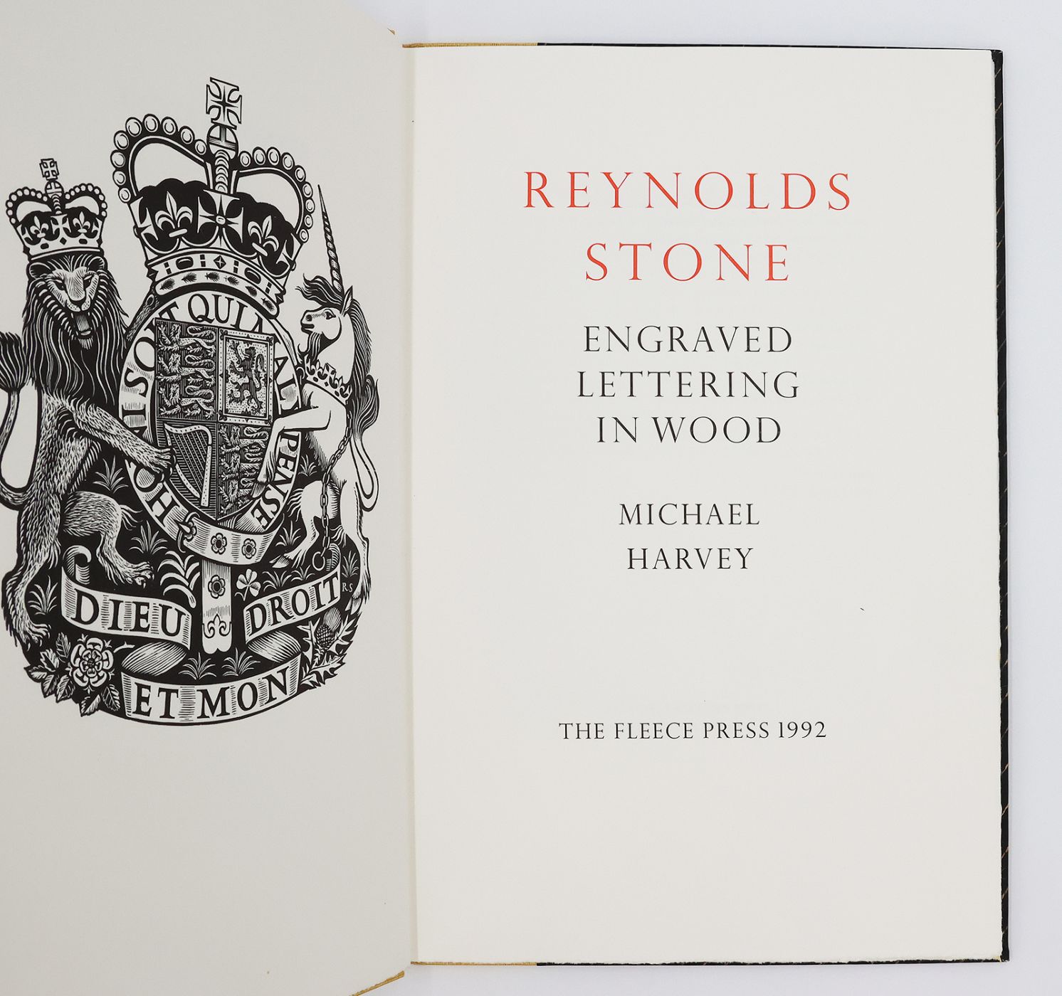 REYNOLDS STONE: ENGRAVED LETTERING ON WOOD -  image 3