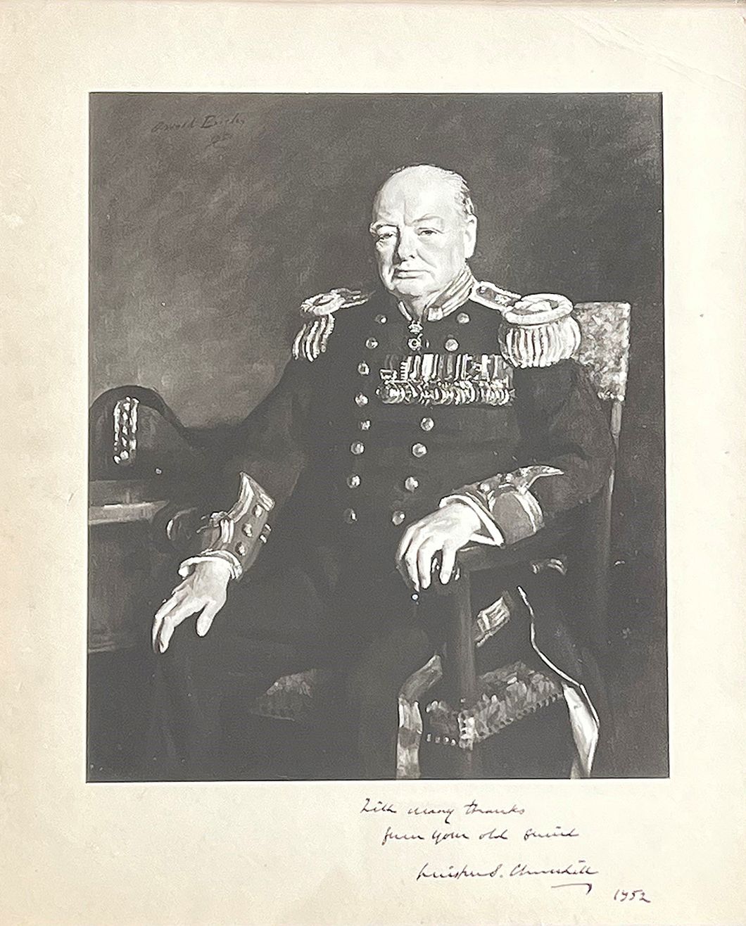 SIGNED PRESENTATION PORTRAIT -  image 2