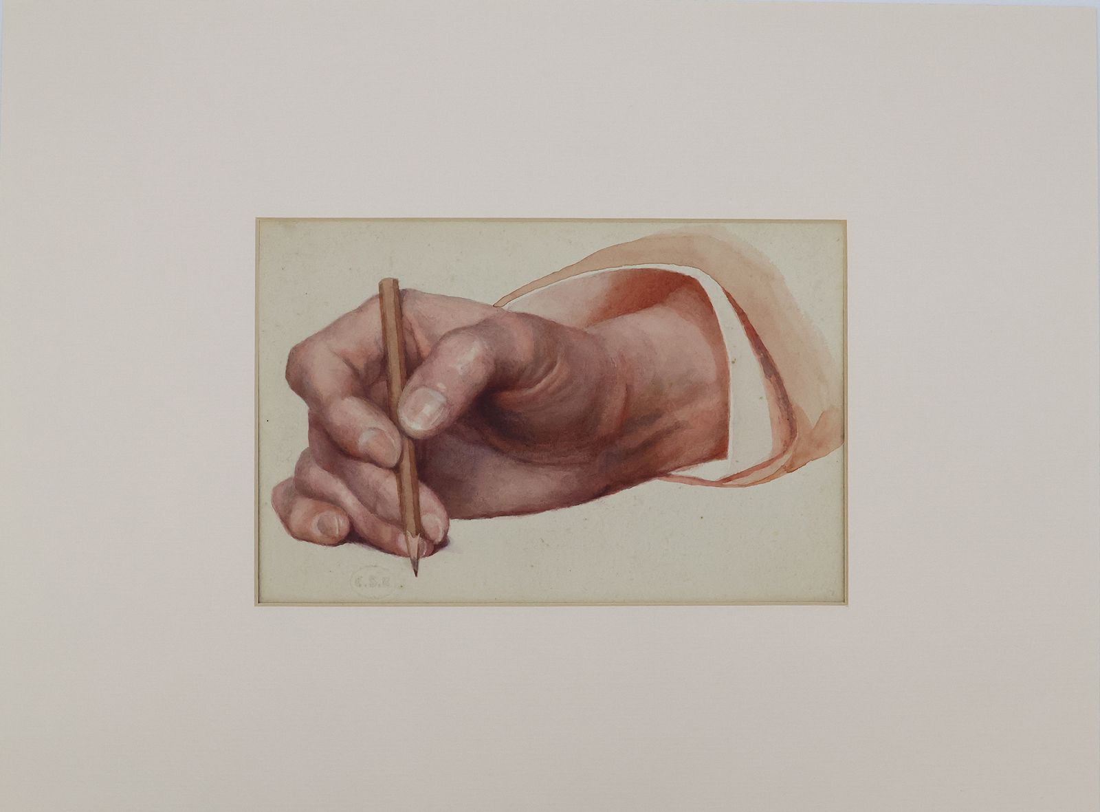 SIX WATERCOLOUR STUDIES OF HANDS AND FEET -  image 1
