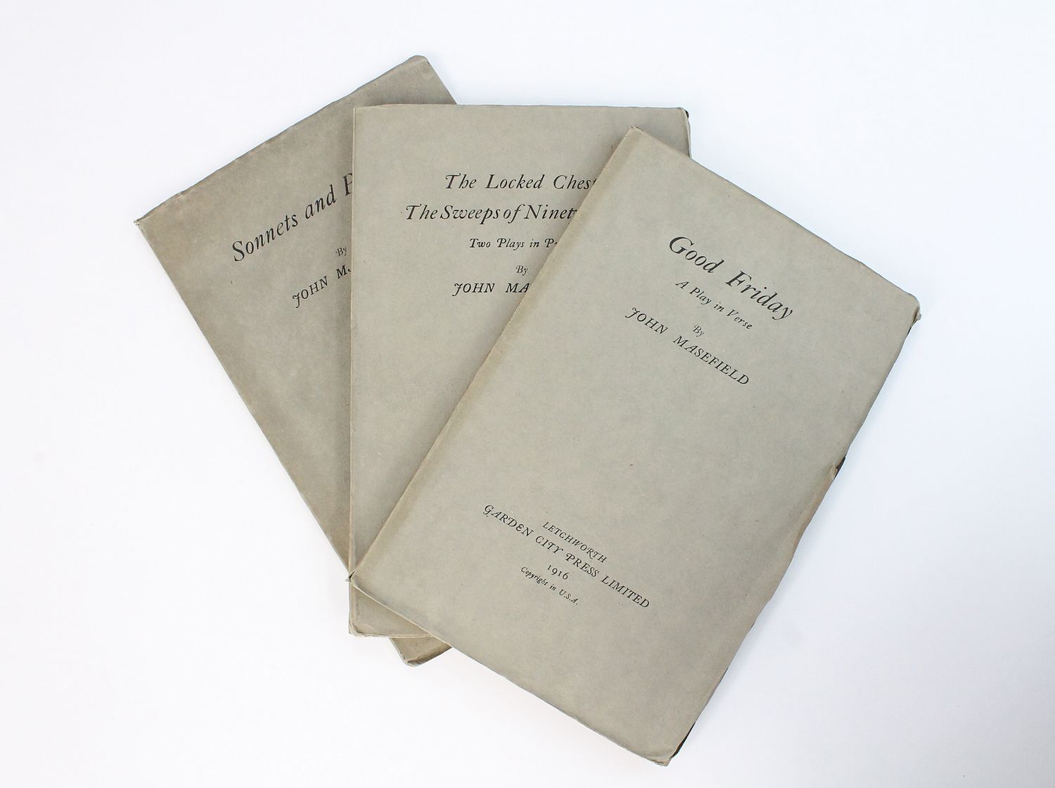 SONNETS AND POEMS [with] THE LOCKED CHEST; THE SWEEPS OF NINETY-EIGHT, Two Plays in Prose [with] GOOD FRIDAY, A Play In Verse. -  image 1