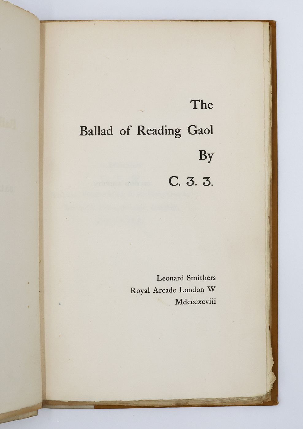THE BALLAD OF READING GAOL -  image 2