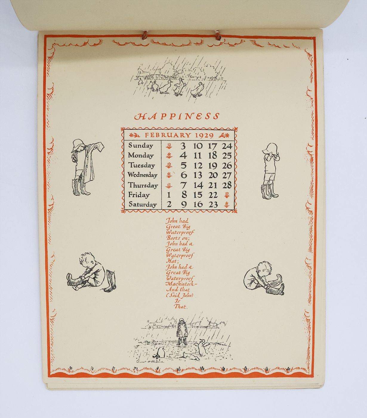 THE CHRISTOPHER ROBIN CALENDAR 1929 -  image 3
