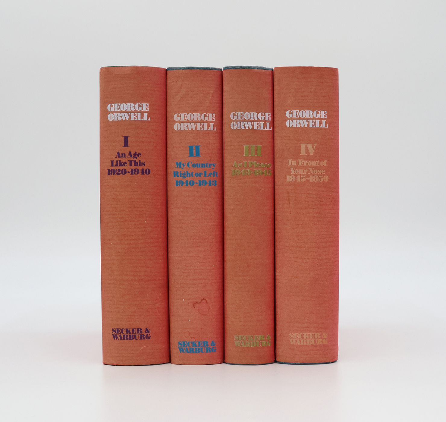 THE COLLECTED ESSAYS, JOURNALISM AND LETTERS OF GEORGE ORWELL. -  image 2