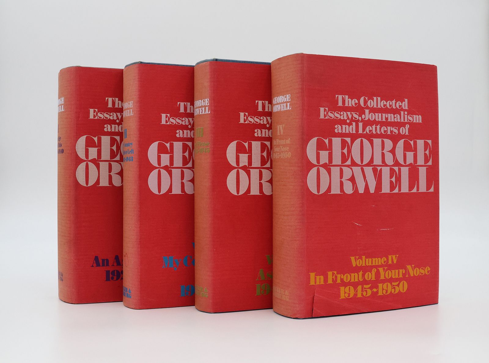 THE COLLECTED ESSAYS, JOURNALISM AND LETTERS OF GEORGE ORWELL. -  image 1