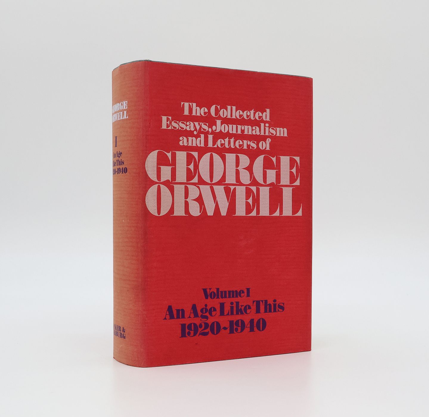 THE COLLECTED ESSAYS, JOURNALISM AND LETTERS OF GEORGE ORWELL. -  image 3