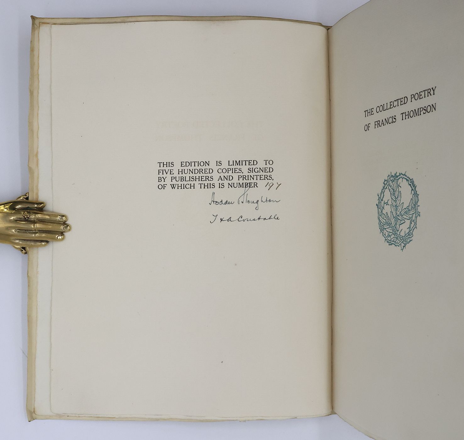THE COLLECTED POETRY OF FRANCIS THOMPSON -  image 5