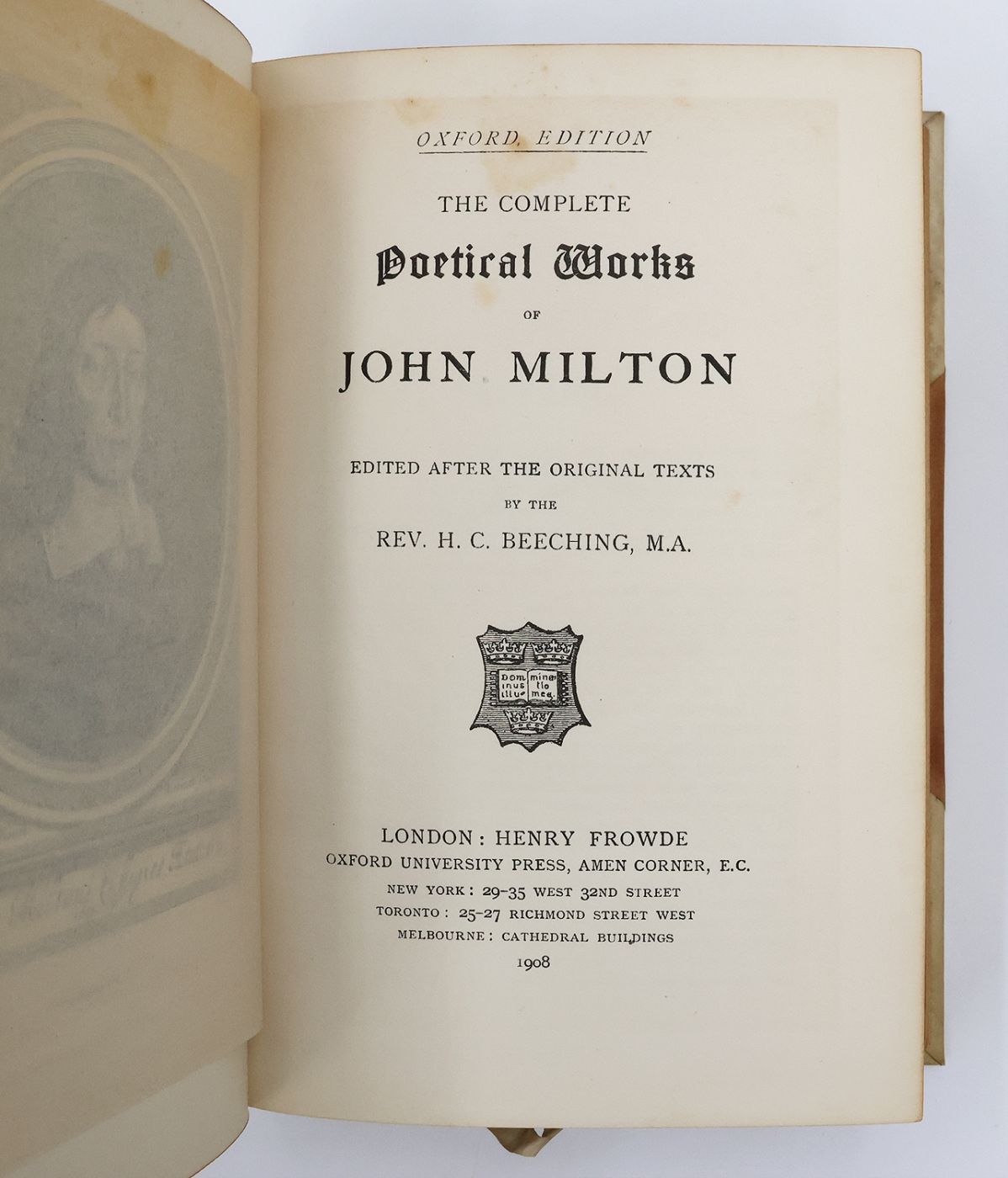 THE COMPLETE POETICAL WORKS OF JOHN MILTON -  image 5