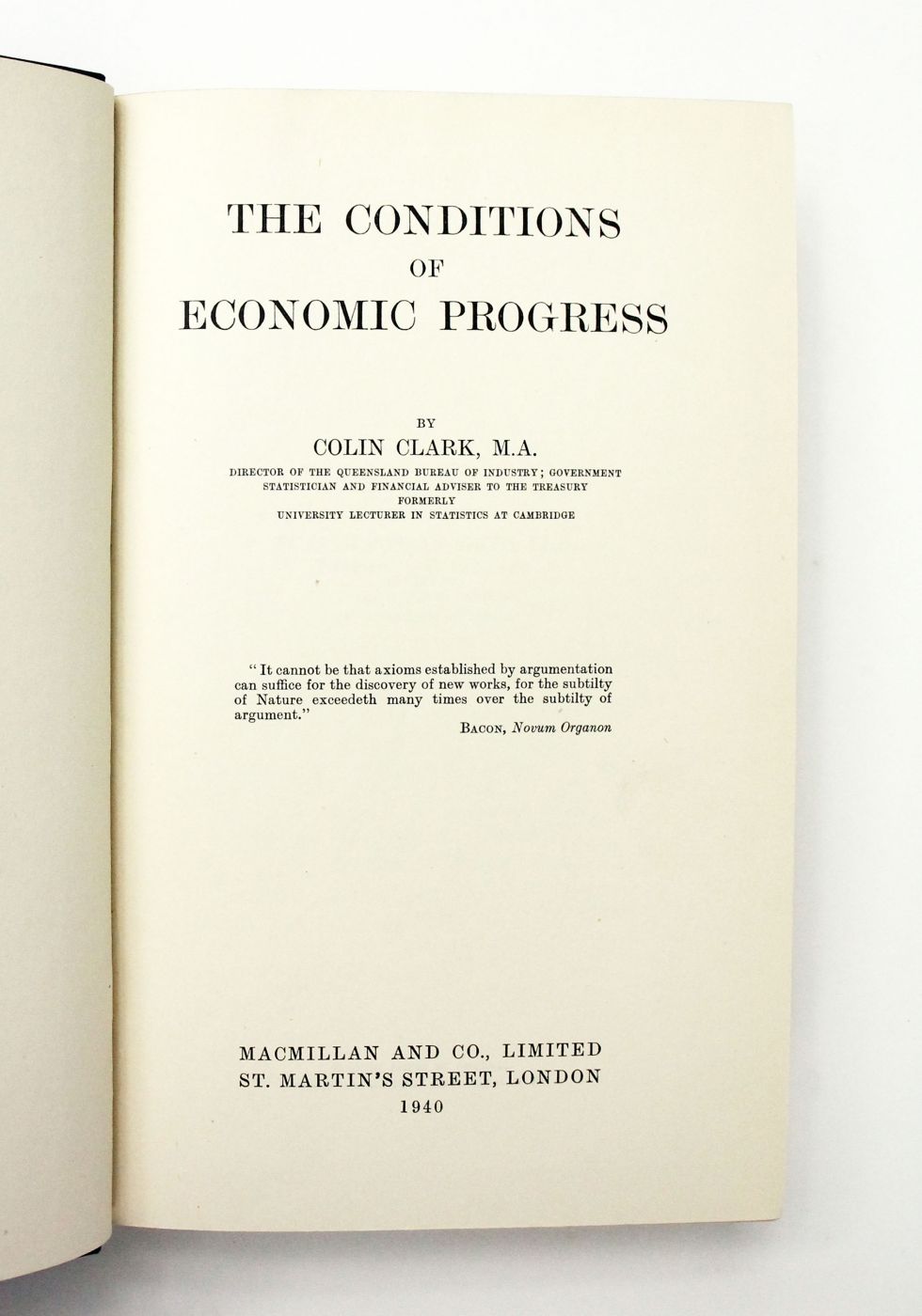 THE CONDITIONS OF ECONOMIC PROGRESS -  image 1