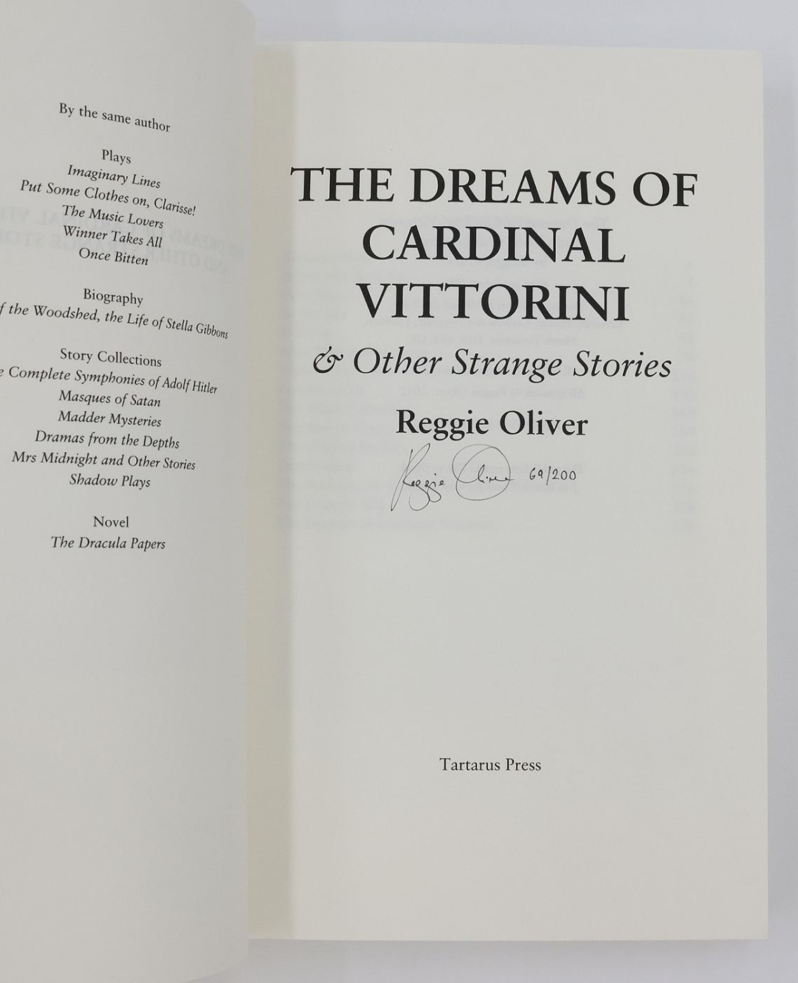 THE DREAMS OF CARDINAL VITTORINI AND OTHER STRANGE STORIES -  image 2