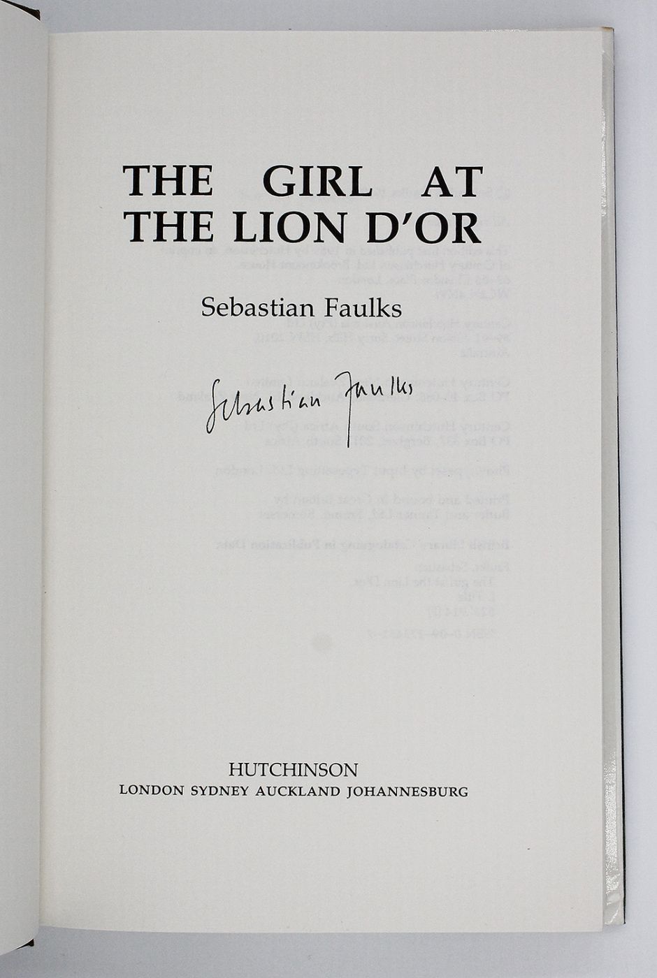 THE GIRL AT THE LION D'OR -  image 3