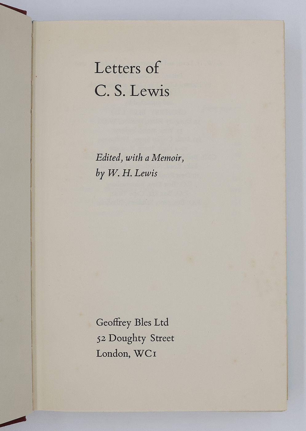 THE LETTERS OF C. S. LEWIS -  image 3