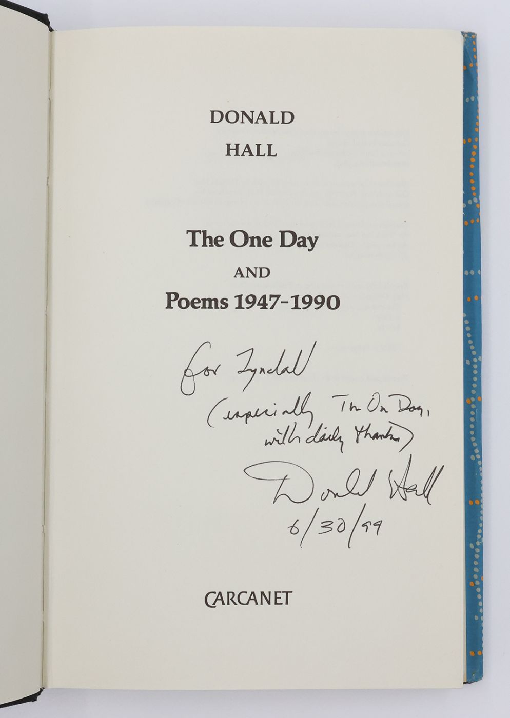 THE ONE DAY AND POEMS 1947-1990 -  image 2