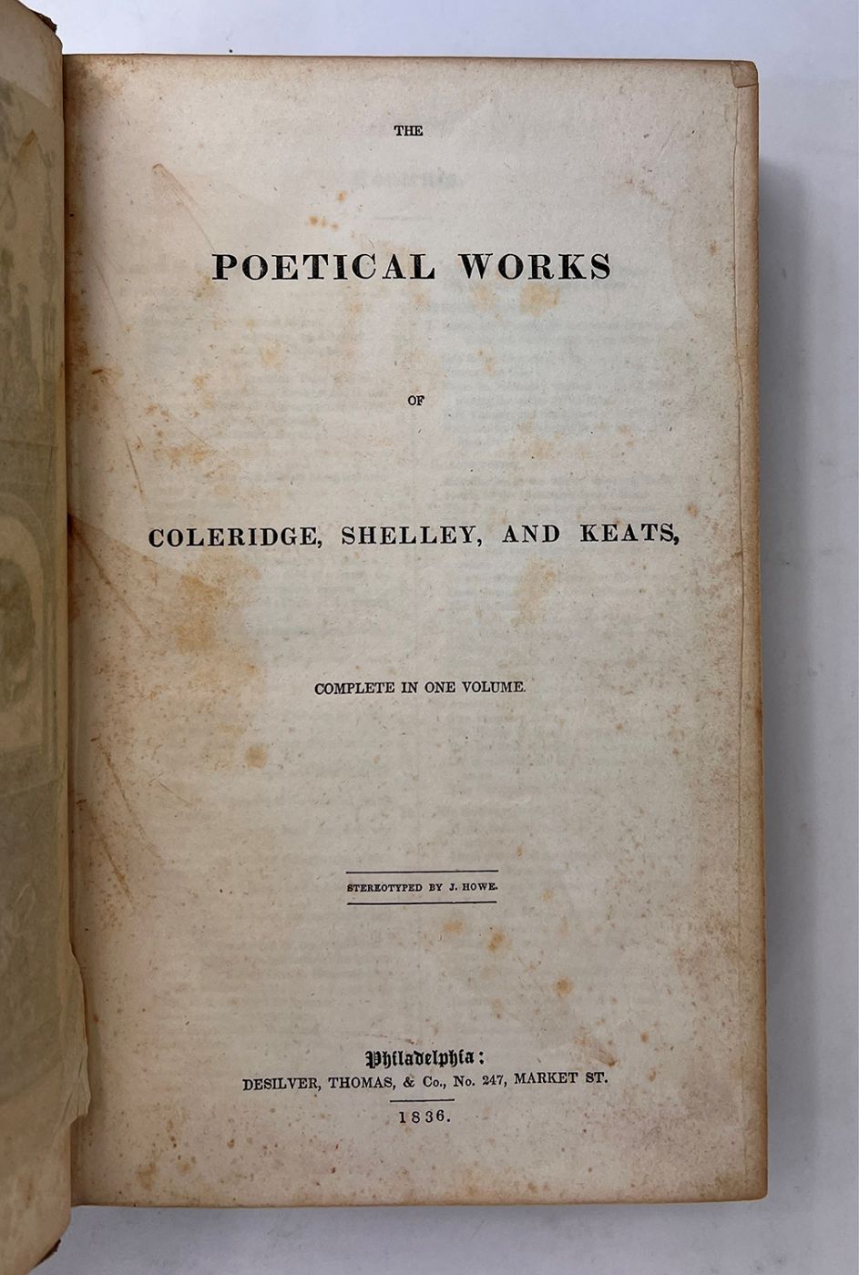 THE POETICAL WORKS OF COLERIDGE, SHELLEY, AND KEATS, -  image 2