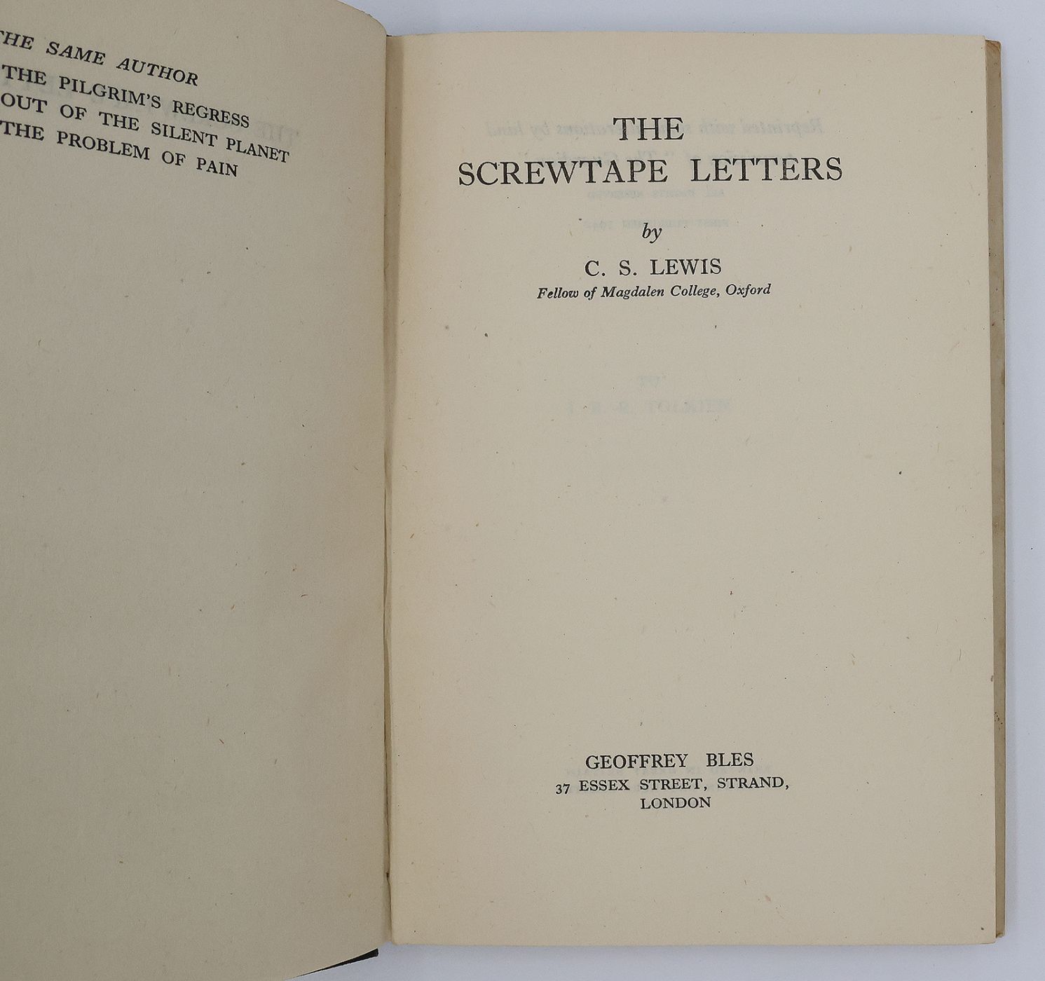 THE SCREWTAPE LETTERS -  image 7