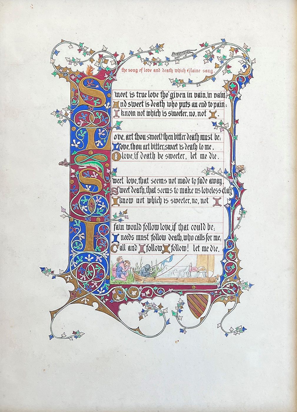 THE SONG OF LOVE AND DEATH WHICH ELAINE SANG -  image 1