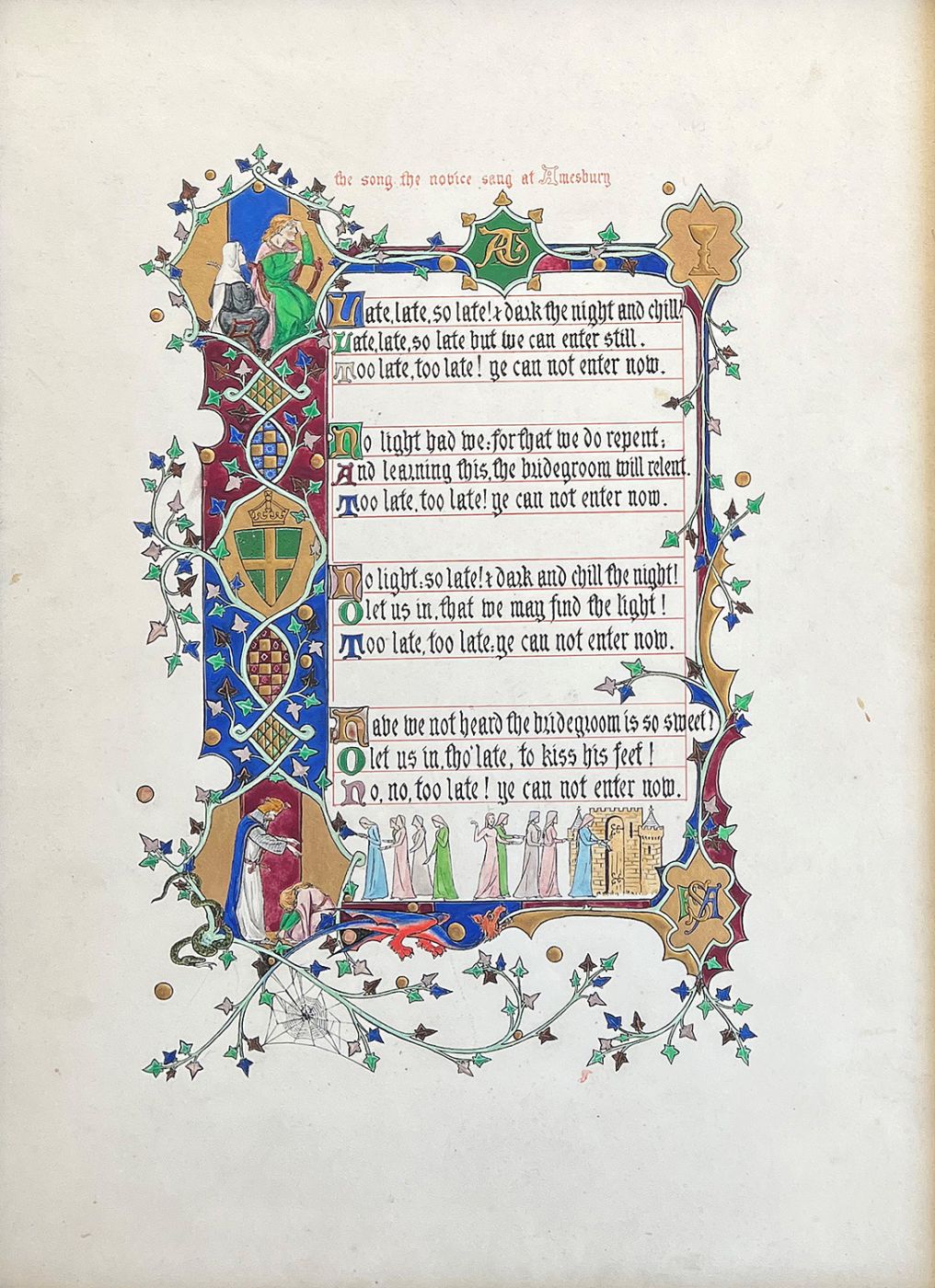 THE SONG THE NOVICE SANG AT AMESBURY -  image 1