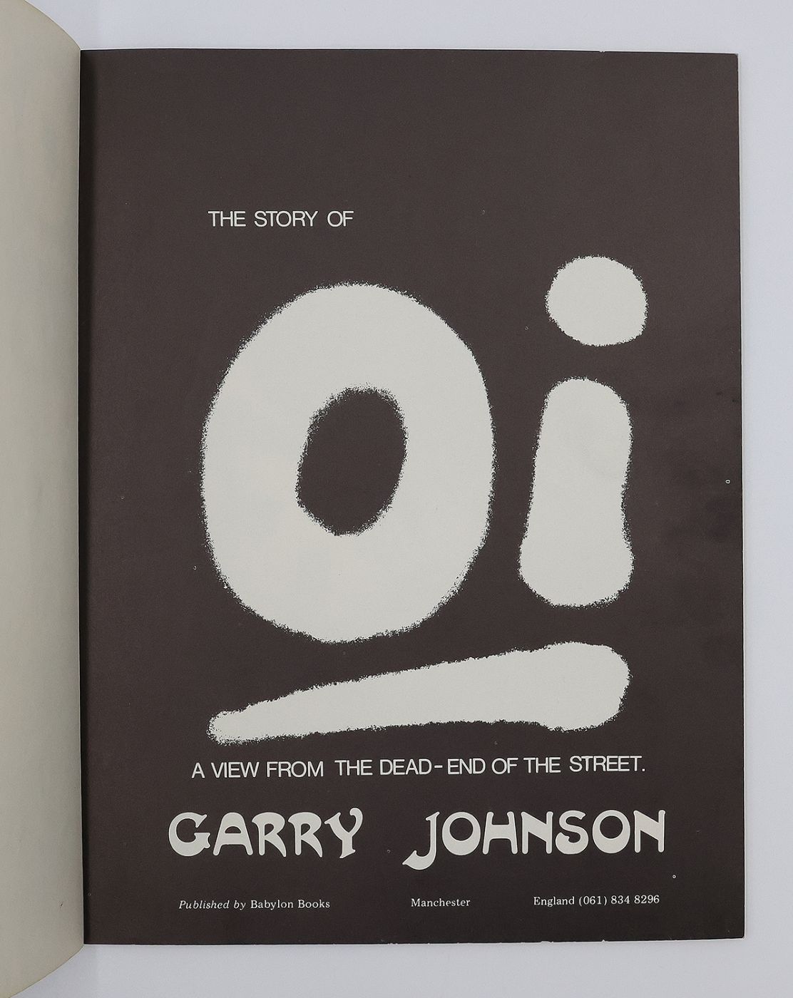 THE STORY OF OI: A VIEW FROM THE DEAD-END OF THE STREET. -  image 2