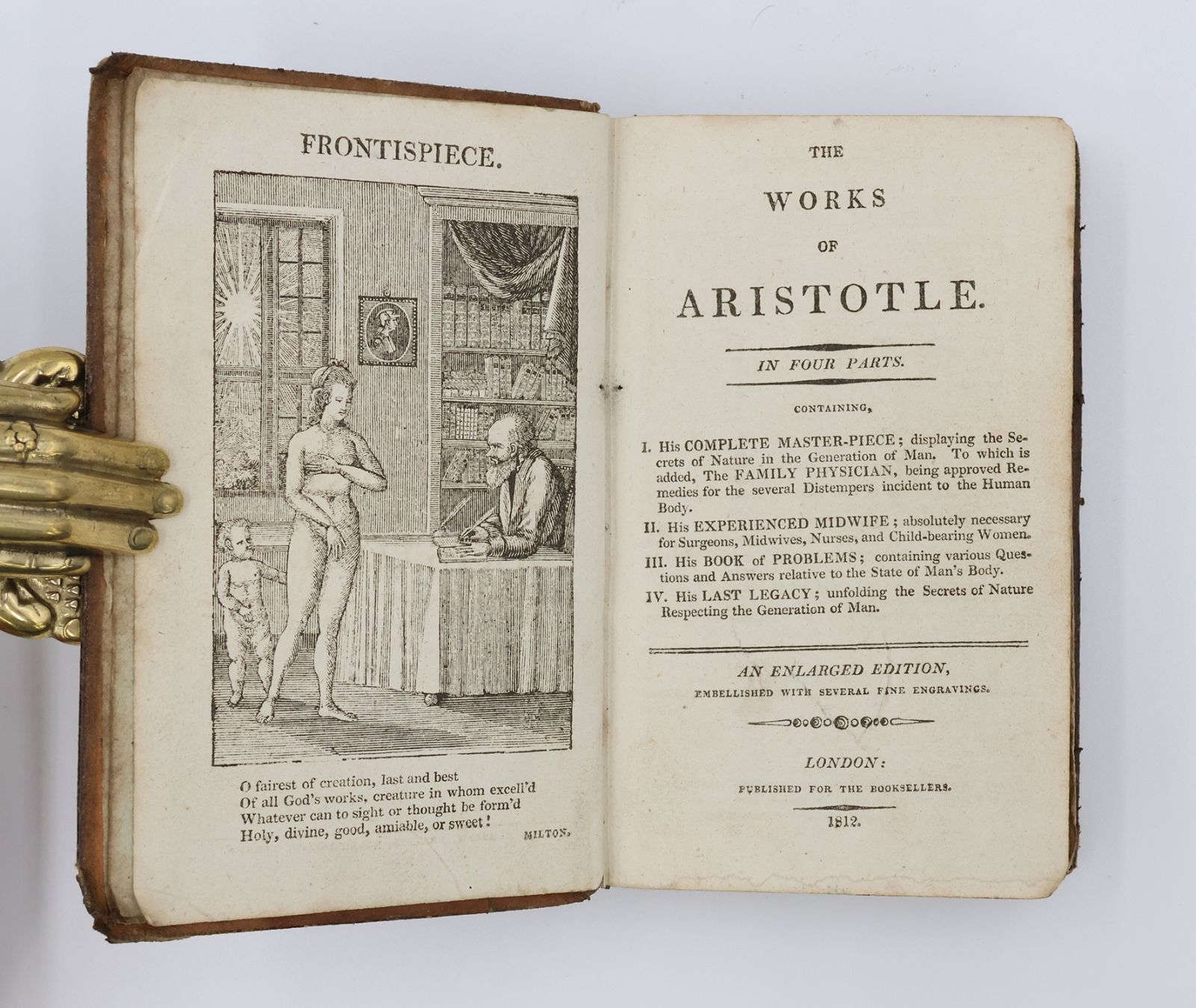 THE WORKS OF ARISTOTLE IN FOUR PARTS: -  image 1