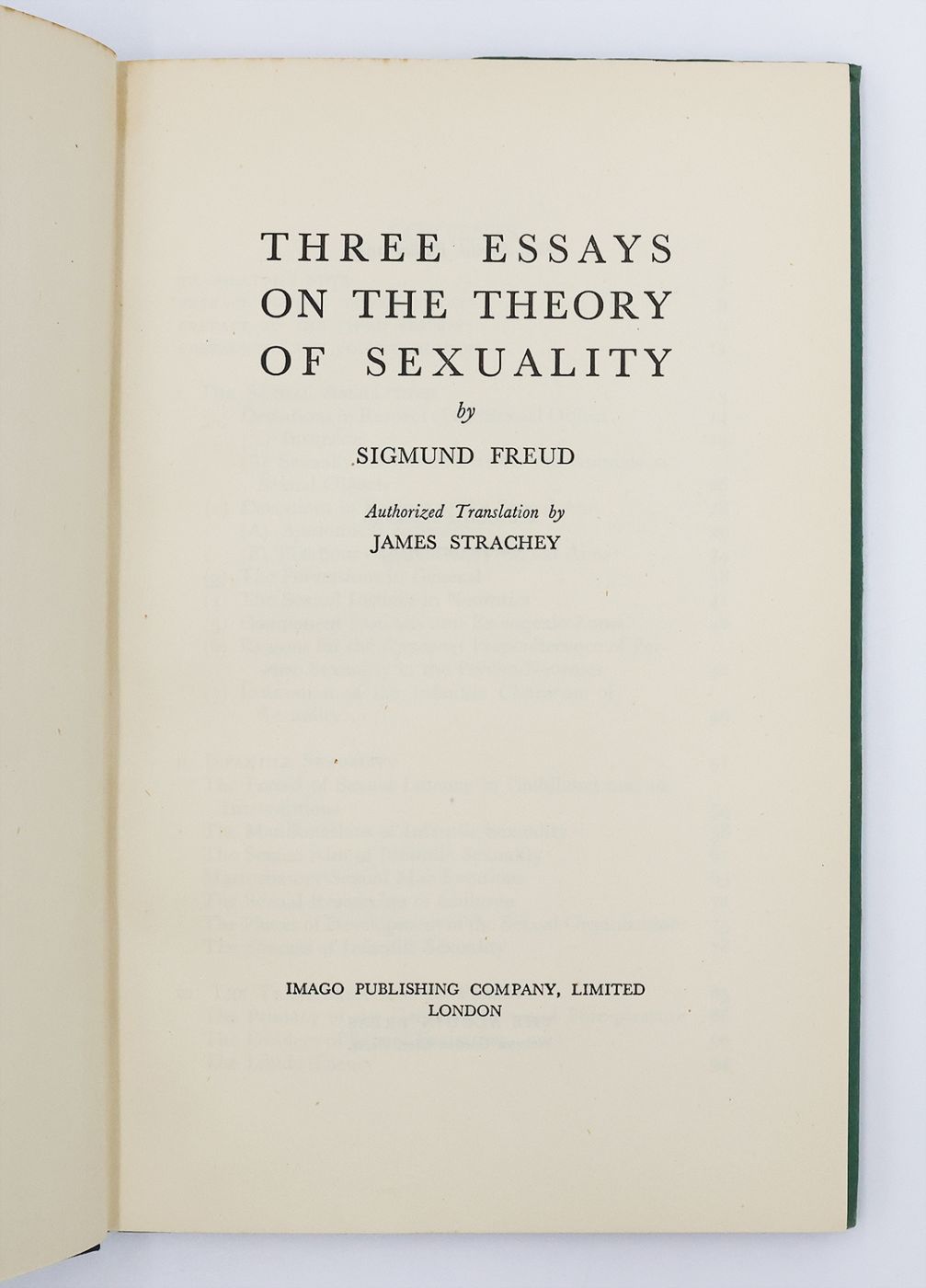 THREE ESSAYS ON THE THEORY OF SEXUALITY. -  image 3
