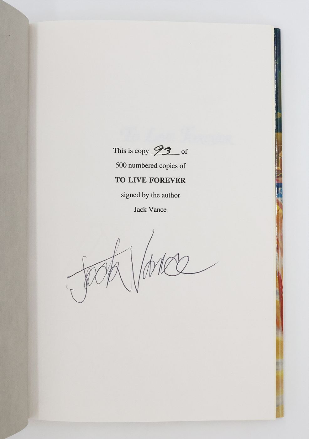 TO LIVE FOREVER -  image 3