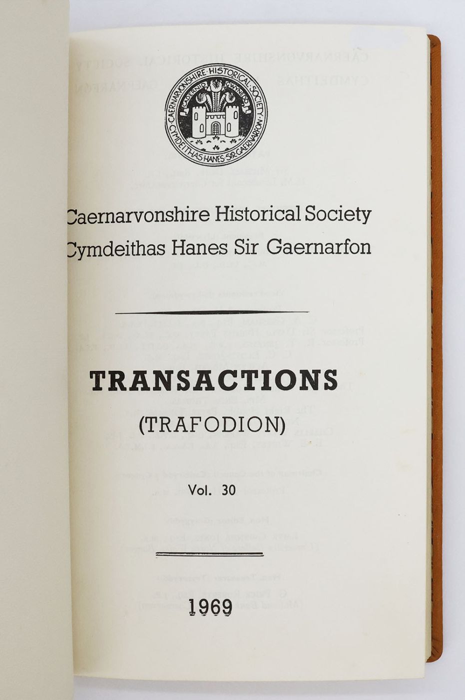 TRANSACTIONS VOL. 30: THE DEFENCE OF GWYNEDD -  image 3