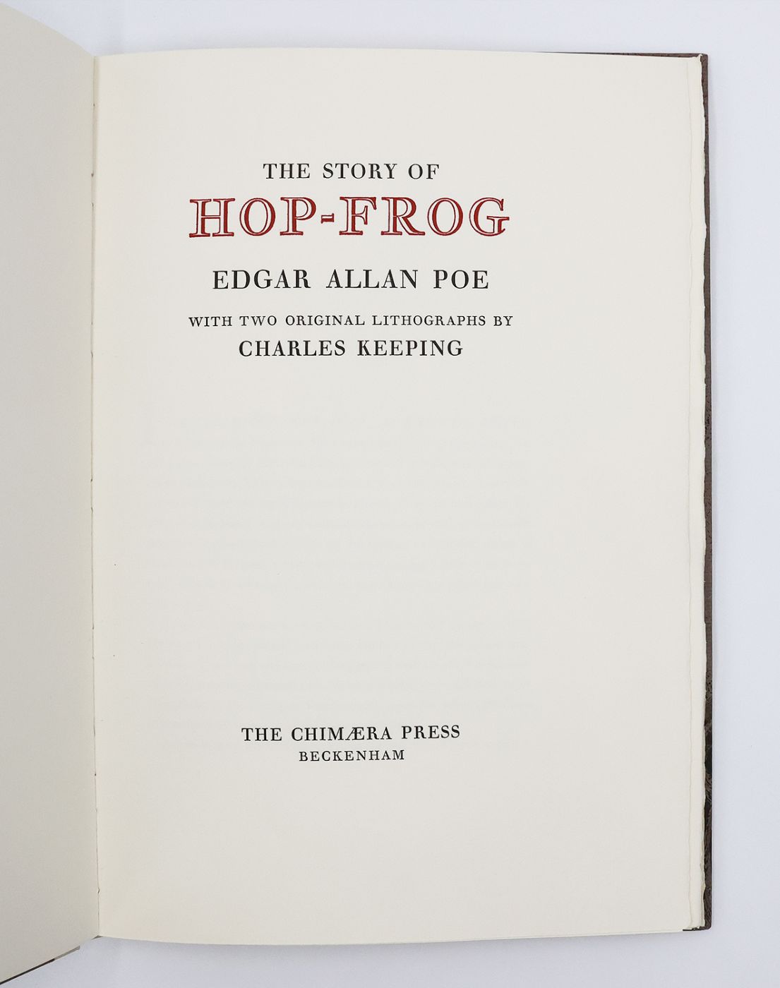 TWO TALES: THE FACTS IN THE CASE OF MONSIEUR VALDEMAR [and] THE STORY OF HOP-FROG. -  image 4
