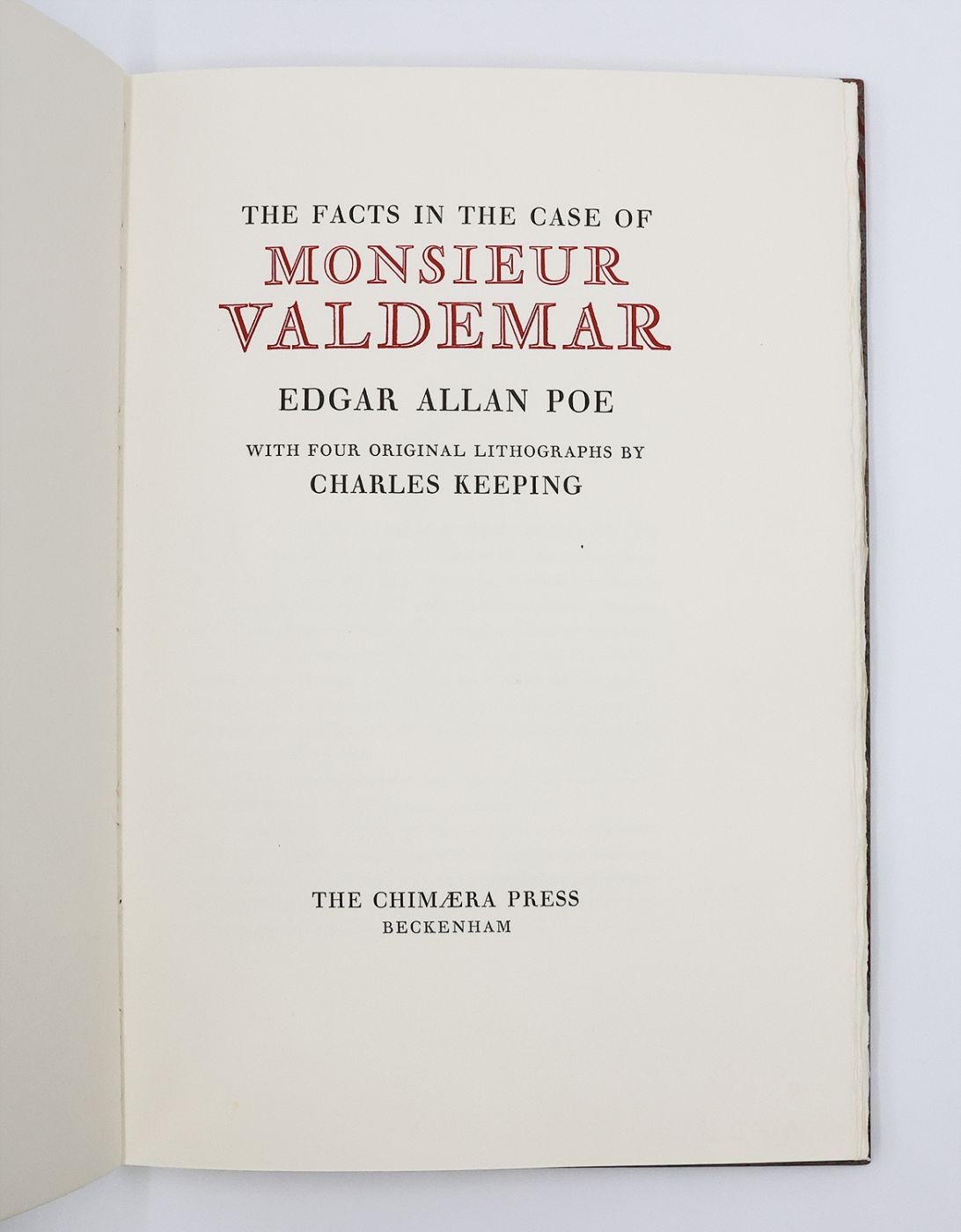 TWO TALES: THE FACTS IN THE CASE OF MONSIEUR VALDEMAR [and] THE STORY OF HOP-FROG. -  image 7